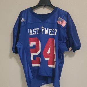 Adidas Blue East West Shrine Jersey #24